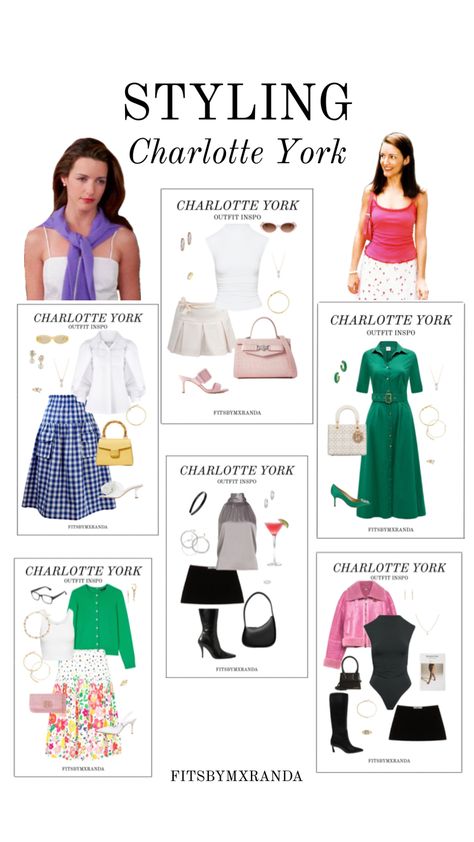 Charlotte York Look Book | LTK IN BIO #outfitinspo Charlotte York, The Vivienne, City Outfits, Movies Outfit, Wardrobe Outfits, Stylish Work Outfits, Fashion Tv, Look Book, City Style