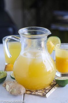 Pineapple Ginger Juice Pineapple Ginger Juice, Pineapple Ginger, Homemade Lemonade Recipes, Ginger Drink, West African Food, Lemonade Recipe, Ginger Juice, Sour Taste, Lemonade Recipes