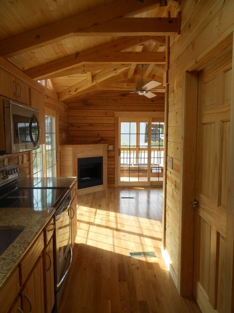 1 Room Log Cabin, Small Log Cabin Homes Interior, Amish Built Cabins, Log Cabin Modular Homes, Diy Mini Log Cabin, Small Log Cabin Plans, Log Cabin Mobile Homes, Simple Log Cabin Floor Plans, Log Cabin Floor Plans With Loft