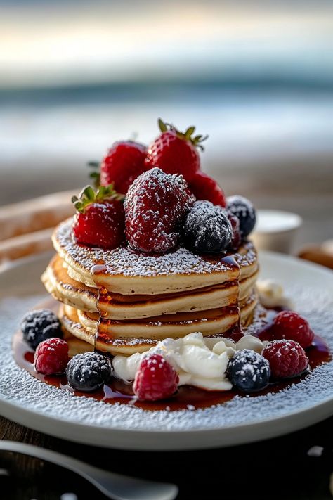 Sunrise Pancakes Highly Rated Recipes, Pancakes In The Oven, Fall Pancakes, Pancakes Aesthetic, Gourmet Pancakes, Cornmeal Pancakes, Oven Pancakes, Oreo Stuffed Chocolate Chip Cookies, Pancakes For Dinner