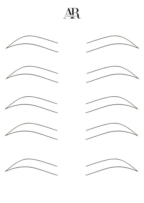 Microblading Eyebrows Training, Makeup Routine Guide, Henna Eyebrows, Eyebrow Template, Brow Stencils, Makeup Charts, Eyebrow Design, Makeup Drawing, Beginners Eye Makeup