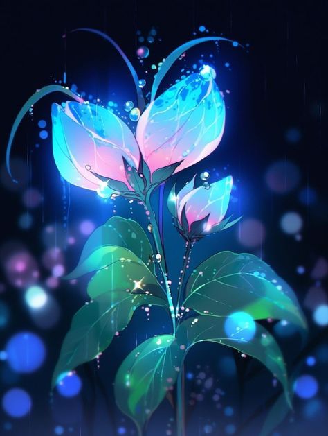 Fantasy Flowers Magic, Fantasy Plant, Anime Nature, Magic Flower, Modern Graphic Art, Heaven Art, Surreal Photos, Cute Galaxy Wallpaper, Fantasy Props