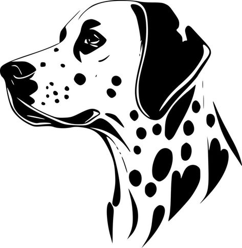 Dalmatian dog, Minimalist and Simple Silhouette - Vector illustration Dog Silhouette Art, Dog Silhouette Drawing, Animal Silhouette Stencil, Border Embroidery Designs Patterns, Abstract Embroidery Designs, Aesthetic Vector, Crown Vector, Vector Tattoo, Eagle Vector