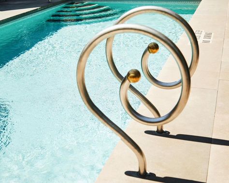 The Maker Hotel (@themakerhotel) • Instagram photos and videos Maker Hotel, Art Deco Pool, Pool Rails, Pool Fun, Small Swimming Pools, Modern Pools, Swimming Pool Spa, Dream Pools, Pool Decor