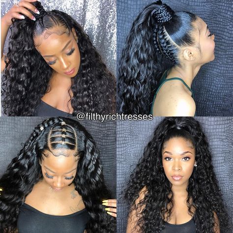 FILTHY RICH TRESSES on Instagram: “#tbt 💦It’s been a water wavy summer ✨which style you rocking ?” Cabello Afro Natural, Hairstyles Color, Easy Hairstyles For Medium Hair, Natural Human Hair, Human Hair Lace Wigs, Frontal Wig, Easy Hairstyles For Long Hair, Hair Natural, Brazilian Human Hair