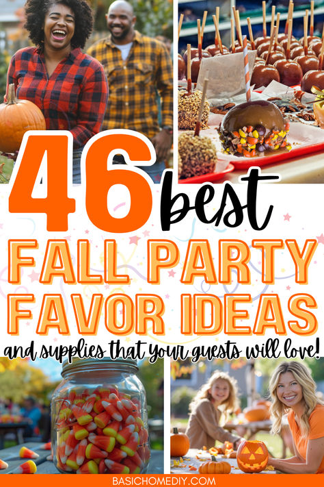 Find 46 best fall party favor ideas and supplies for your autumn celebration for all ages! Perfect for women, kids, adults, teens, and even weddings, our collection includes DIY party favor ideas, non-food and food ideas, treat bags, and goodie bags. Celebrate the fall season with favorites like popcorn, pumpkin, and apple-themed party favors. Ideal for Thanksgiving, Halloween, harvest festivals, baby showers, and more. Find easy, cute, small, and cheap fall party favor ideas. October Favors, Fall Goodie Bags For Adults, Girls Brunch Party, Popcorn Pumpkin, Fall Party Favors, Fall Favor, Harvest Festivals, Thanksgiving Party Favors, Autumn Celebration