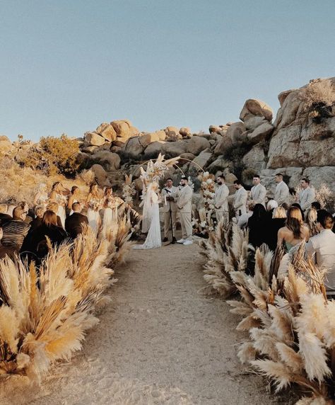 Tree Wedding Ceremony, Joshua Tree Wedding, Bohemian Wedding Decorations, Beautiful Ruins, Dream Wedding Decorations, Massachusetts Wedding, Desert Vibes, Ceremony Flowers, Wedding Boston