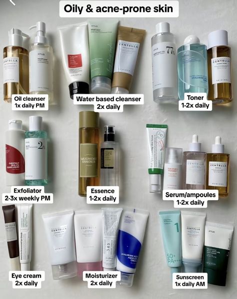 Normal To Oily Skin Care Routine, Oily Skin Exfoliator, Korean Skin Care Oily Skin, Asian Skin Care Routine, Haut Routine, Korean Skin Care Secrets, Micro Needling, Organic Skin Care Brands, Skincare For Oily Skin