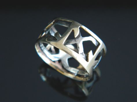 Dwarven Jewelry, Metal Smithing Jewelry, Nordic Ring, Metal Smithing, Men Rings, Jewellery Making, The Hobbit, Runes, Making Ideas