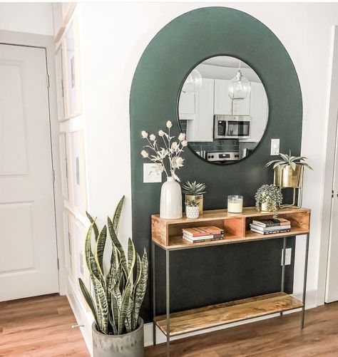 30 Green Accent Wall Ideas For Every Room 92 30 Green Accent Wall Ideas For Every Room Entry Way Green Wall, Accent Wall With Desk, Green And Gold Wall Paint, Accent Paint Wall Ideas Living Room, Small Entry Way Accent Wall, Hunter Green Accent Wall, Tan Accent Wall, Emerald Green Accent Wall, Brown Accent Wall