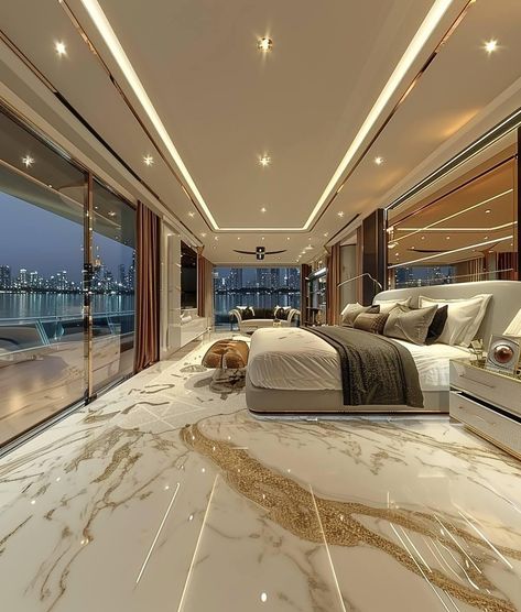 Mansion Interior Bedroom, Dream Bedroom Luxury, Luxury Apartment Decor, Mansion Bedroom, Luxury Mansions Interior, Luxury Houses Mansions, Luxury Room Bedroom, Dream Life House, Modern Luxury Bedroom