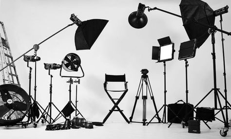 https://richardriondadelcastro.wordpress.com/2017/09/27/5-factors-to-get-your-production-company-started-successfully/ Black Simmer, Photo Studio Design, Film Equipment, Podcast Studio, Lighting Techniques, Studio Equipment, Photo Corners, Pre Production, Film Studio