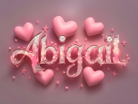 Abigail Wallpaper Name, Name Design Art Ideas Letters, Name Art Designs Letters, Logo Gallery Art, Name Design Art, Iphone Wallpaper Photography, Name Creator, Girly Wallpaper, Wallpaper Photography