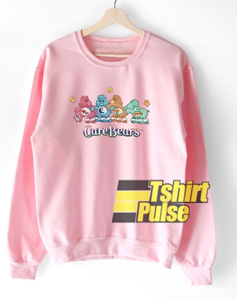 Care Bears on Roller Skates sweatshirt Care Bears Sweatshirt, Master Roshi, Soft Air, Roller Skates, Care Bears, Fitted Sweater, Holiday Fashion, Types Of Shirts, Black Grey