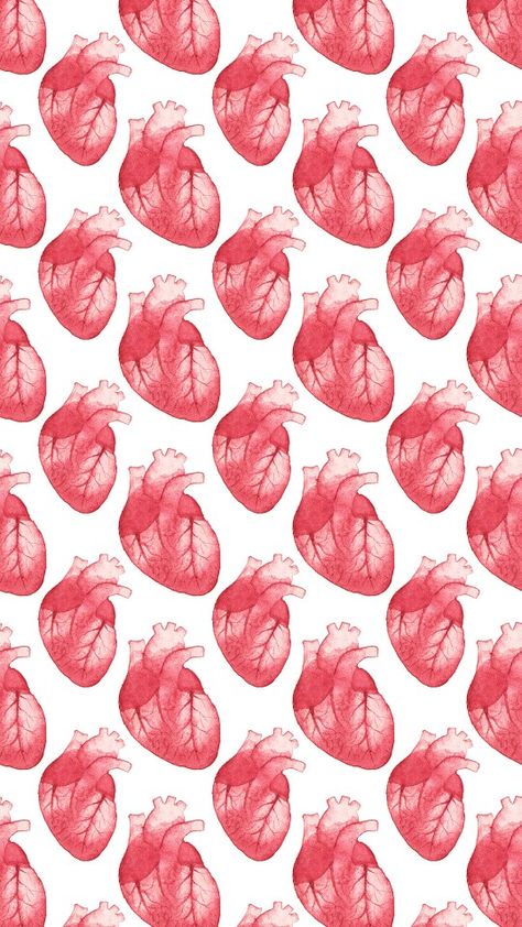 Pink Heart Background, Heart Organ, Wallpaper Designs For Walls, Heart Background, Anatomical Heart, Human Heart, Summer Wallpaper, Heart Wallpaper, Heart On