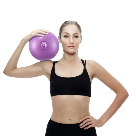 PRICES MAY VARY. Versatile for Exercise, and Yoga: The small exercise ball is a multifunctional fitness tool for yoga, Pilates, and core workouts that enhances balance, core stability, posture, flexibility, and coordination, helping to build and strengthen muscles.Suitable for Yoga, Pilates, Ballet, Physical Therapy, Sculpting, Fitness, Pregnancy & Childbirth. Anti-Burst Design: The mini Pilates ball is made of soft, flexible PVC burst-proof material that can hold up to 700 pounds and contains n Therapy Ball, Fitness Tracker Printable, Gym Ball, Yoga Ball, Printable Workouts, Core Training, Fitness Tools, Free Workouts, Fitness Planner