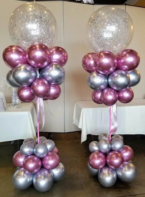 Stand Balloon Decorations, Standing Balloon Decorations, Balloon Tower Ideas, Ballon Stand Ideas, Balloon Tower Stand, Ballons Decoration Ideas, Balloon Design Ideas, Balloon Tower Diy, Balloon Stand Ideas