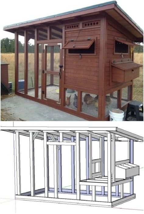 20 Free DIY Chicken Coop Plans You Can Build This Weekend #diy #chickencoop #woodworking #freeplans Free Diy Chicken Coop Plans, Reban Ayam, Chicken Coop Plans Free, Cheap Chicken Coops, Cute Chicken Coops, Easy Chicken Coop, Portable Chicken Coop, Chicken Coup, Backyard Chicken Coop Plans