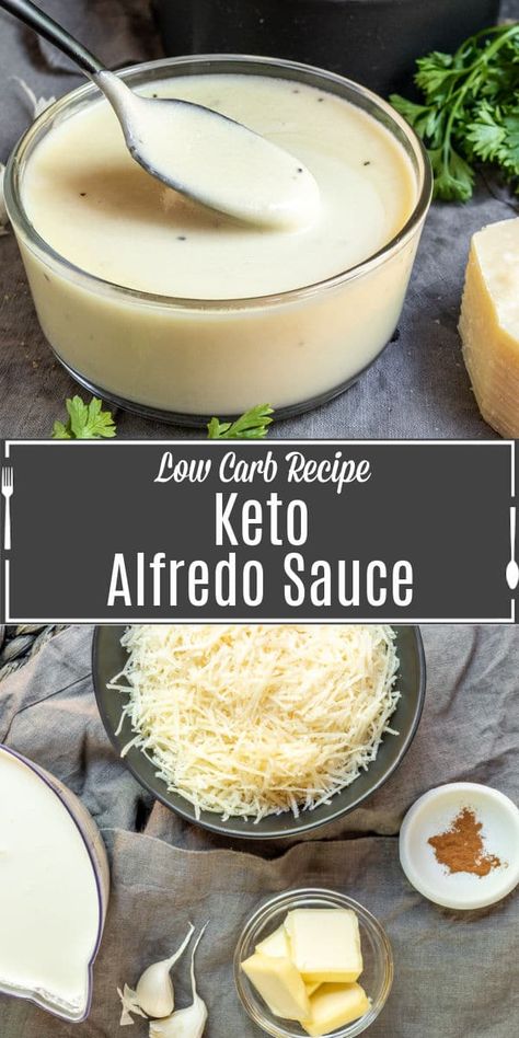 Low Carb Alfredo Sauce, Low Carb Alfredo, Keto Alfredo, Keto Alfredo Sauce, Keto Sauces, Baking Soda Beauty Uses, Boiled Egg Diet Plan, Low Carb Low Sugar, Cheesy Sauce