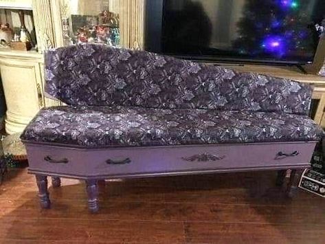 Alex Ford (@darthmitsy) • Instagram photos and videos Coffin Bed, Coffin Decor, Kei Visual, Gothic Furniture, Dark Home Decor, Goth Home Decor, Funky Furniture, Gothic Decor, Gothic Home Decor