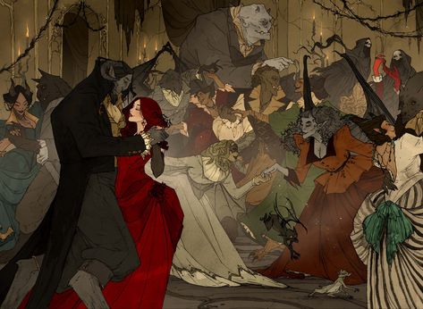 Gothic Romanticism, Abigail Larson, Arte Fantasy, Dark Fantasy Art, Nightmare Before Christmas, Dark Art, Dark Fantasy, Beauty And The Beast, Art Style