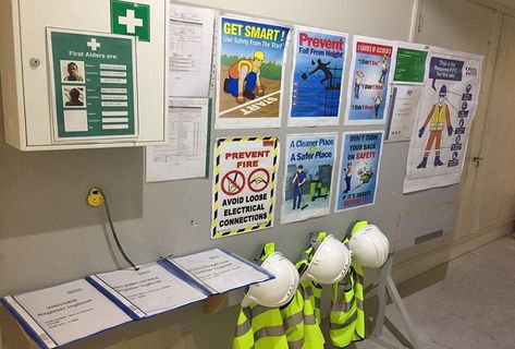 Safety Boards Workplace, Safety Fair Ideas Work, Safety Board Ideas For Work, Safety Boards For Work Ideas, Workplace Safety Bulletin Boards, Culture At Work, Workplace Safety Slogans, Safety And Health At Work, Workplace Safety Tips