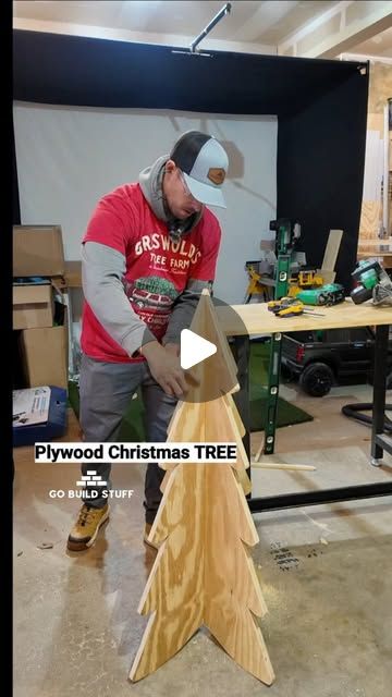 M Sam Irwin on Instagram: "Plywood Christmas tree decoration #Christmas #tree #decorations #gobuildstuff" Plywood Christmas Tree, Plywood Christmas, Decoration Christmas Tree, Holiday Snowmen, Christmas Tree Decoration, Decoration Christmas, Tree Decoration, Holiday Crafts, Tree Decorations