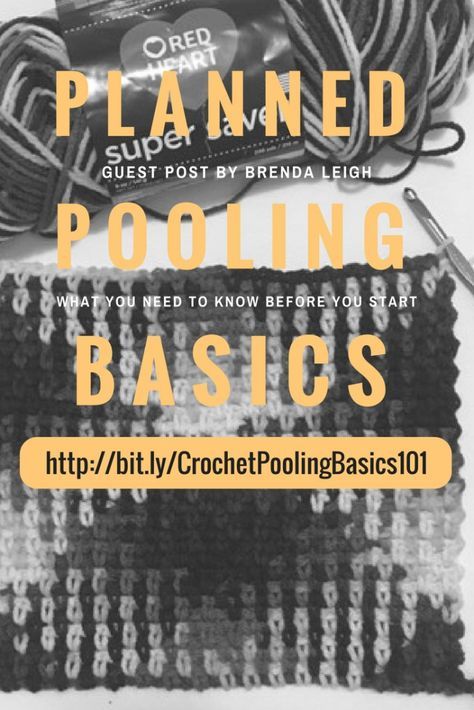 Learn the absolute basics of planned pooling crochet and get started on your first project with guest blogger Brenda Leigh! Planned Pooling Crochet, Pooling Crochet, Planned Pooling, Marly Bird, Learn Crochet, Crochet Throw Pattern, Bamboo Knitting Needles, Knitting Basics, Irish Crochet Dress