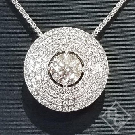 Diamond Solitaire Pendant, Jewelry Appraisal, Push It, Halo Pendant, Solitaire Pendant, Pretty Jewelry, Diamond Halo, Pretty Jewellery, Over The Top