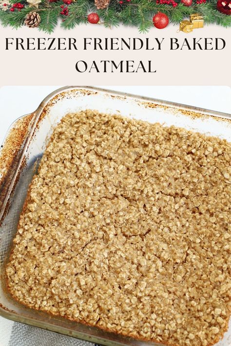 🎄✨ Enjoy a hassle-free holiday breakfast with this Freezer-Friendly Baked Oatmeal! Prepare in advance, freeze, and savor a warm, hearty meal on busy mornings.  🌟CLICK LINK for the recipe  💬👇 and share to your foodie friends who would love this 👨‍🍳  https://theendlessappetite.com/freezer-friendly-baked-oatmeal/  And follow us for more exciting recipes! 🍽️✨ #HolidayBreakfast #MakeAheadMeals #BakedOatmeal #FreezerFriendly #TheEndlessAppetite Baked Oatmeal Meal Prep, Amish Baked Oatmeal, Exciting Recipes, Freezer Breakfast, Hearty Meal, Filling Breakfast, Busy Morning, Holiday Breakfast, Foodie Friends