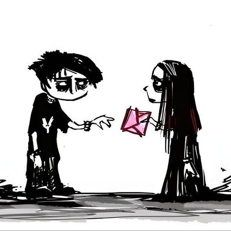 Scene Emo Art, Vamp Goth, Gothic Love, Emo Princess, Emo Love, Goth Things, Tim Burton Art, Arte Grunge, Me N Him