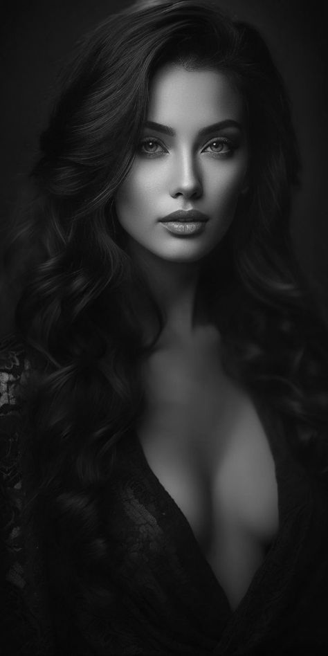 Dark Charcoal Art, Fake Social Media, Woman Face Photography, Female Portrait Poses, Dark Beauty Photography, Photographie Portrait Inspiration, Most Beautiful Eyes, Face Photography, Classy Photography