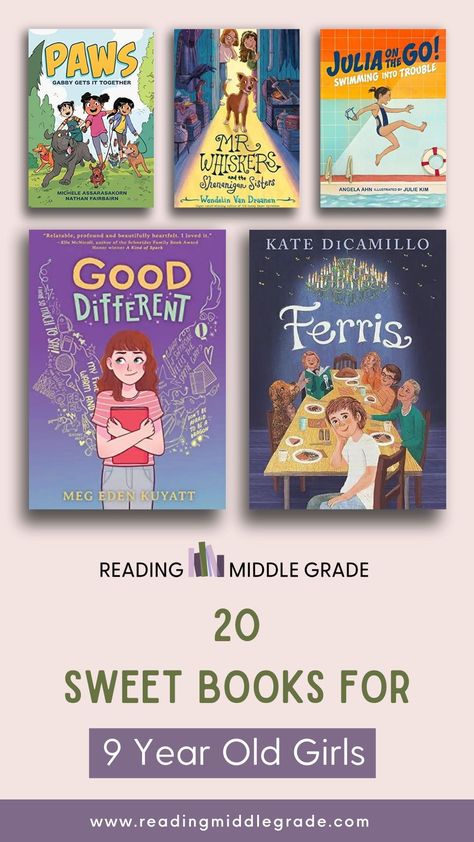 Many girls at this age are interested in books and publishing supplies. For this list, I’ve rounded up my favorite cute stories targeted toward younger middle schoolers and starring girls. You’ll find realistic fiction, talking animals, graphic novels, one historical fiction, and one sweet (award-winning) verse novel. Your little girl should have one of these. #girlsbook #booklist #graphicnovels Animals Graphic, Kate Dicamillo, Talking Animals, Realistic Fiction, Middle Grade Books, Middle Schoolers, Family Books, Grade Book, Middle Grades