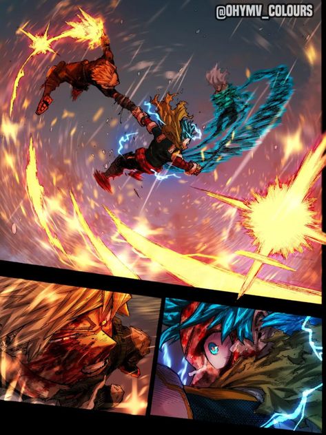 Bakugo Vs Shigaraki, Bakugo And Deku Wallpaper, Bakugo Explosion, Deku And Bakugou, Wonder Duo, Bnha Manga, Mha Manga, Mha Fanart, Bakugou Manga