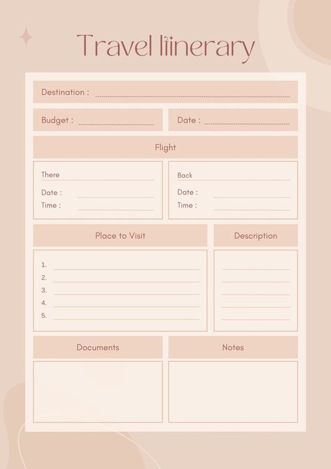 Itinary Travel Template, Travel Iterinary Template, Digital Travel Planner Free, Travel Planner Template Excel, Small Office Design Interior, Travel Itinerary Planner, Travel Planner Template, Small Office Design, Itinerary Planner