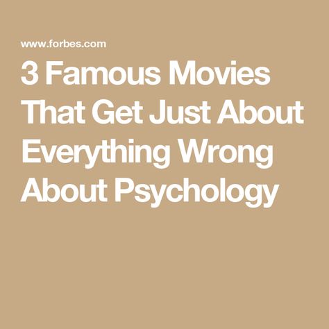 3 Famous Movies That Get Just About Everything Wrong About Psychology Savant Syndrome, About Psychology, Developmental Disabilities, Unrealistic Expectations, Famous Movies, Favorite Movie, Meaningful Life, It's Meant To Be, Romantic Love