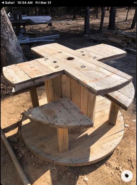 Wooden Spool Projects, Spool Furniture, Spool Tables, Cable Spool, Kitchen Design Layout, Wood Spool, Outdoor Kitchen Design Layout, Diy Wooden Projects, Backyard Diy Projects