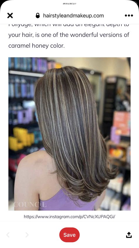 Caramel Honey Balayage, Honey Balayage Hair, Light Ash Blonde Hair Color, Light Ash Blonde Hair, Balayage Hair Ideas, Brown Hair With Lowlights, Honey Balayage, Blonde Highlights On Dark Hair, Ash Blonde Hair Colour