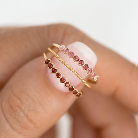 Born In July, July Birthstone Ring, January Birthstone Rings, Love And Friendship, January Birthstone, Jewelry Lookbook, Garnet Stone, July Birthstone, Put A Ring On It