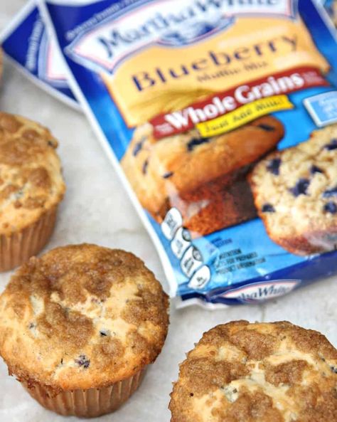 Martha White Muffin Mix, Muffin Mix Recipe, Cheese Muffin, Blueberry Cream Cheese Muffins, Blueberry Muffin Mix, Delicious Muffins, Martha White, Berry Muffins, Cream Cheese Muffins