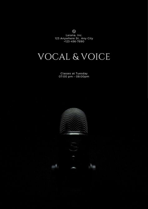 Singing Poster Design, Master Class Poster Design, Singing Competition Poster, Music Class Poster, Course Poster Design, Music Event Poster Design, Class Poster Ideas, Singing Poster, Classes Poster