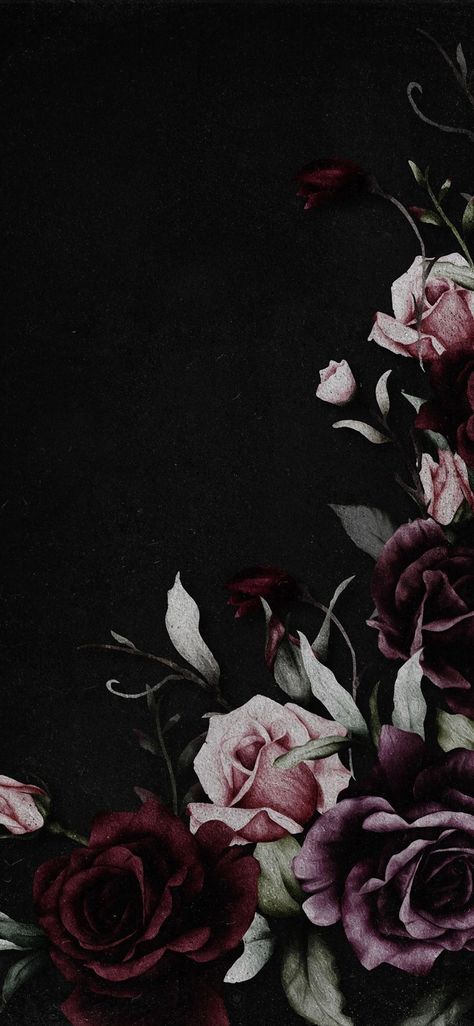 Gothic Floral Background, Tumblr Wallpaper Aesthetic Dark, Floral Dark Wallpaper, Gothic Aesthetic Background, Phone Lock Screen Wallpaper Dark, Dark Feminine Wallpaper Aesthetic Iphone, Dark Moody Wallpaper Iphone, Dark Romance Background, Dark Flower Aesthetic Background