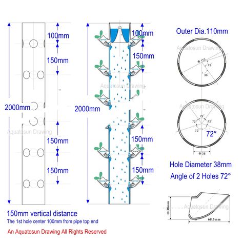 10pcs DIY Hydroponic Colonization Cups Flower Container Plant Grow Pot Cup Hydroponics Vertical Tower Plant Pots Accessories|Nursery Trays & Lids| - AliExpress Vertical Aeroponics Diy, Diy Aeroponics Tower, Hydroponic Tower Garden, Tower Garden Diy, Hydroponic Tower, Hydroponic Gardening Diy, Vertical Hydroponics, Hydroponic Gardening System, Hydroponic Farming