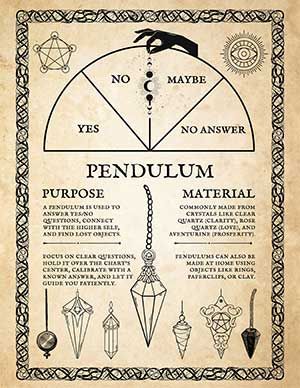 🖨️ Download a printable page with a pendulum divination chart and insights into the use of your pendulum.  If you have a physical pendulum, learn how to use it with the help of our articles below! We can walk you through how a pendulum works, programming your pendulum, and the use of a pendulum chart to get your answers. Click the image to download and keep learning How To Use A Pendulum, Pendulum For Beginners, Wicca Knowledge, Pendulum Board Printable, Pendulum Witchcraft, Easy Witchcraft, Pendulum Chart, Witchy Spells, Cosmic Witch