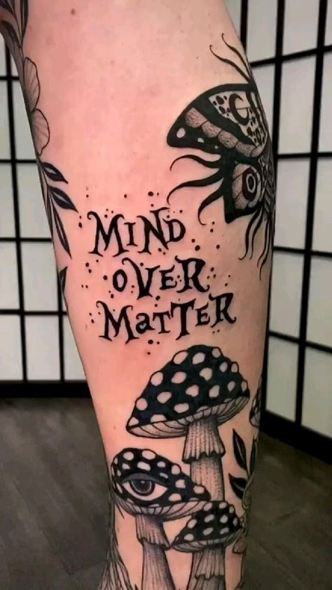 Tattoo After Care, Bright Tattoos, Mushroom Tattoos, Up Tattoo, Tattoo Cover Up, Tattoos Geometric, After Care, Leg Tattoos Women, Leg Sleeve Tattoo