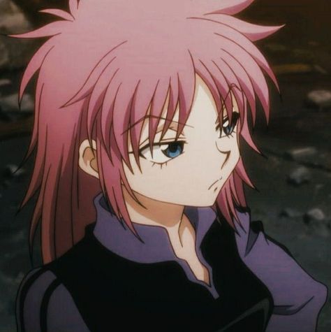 Matching Profile Pics, Machi Komacine, Girl With Pink Hair, Hxh Characters, Hunter Hunter, Matching Profile, Hunter Anime, Profile Pics, Cute Anime Pics