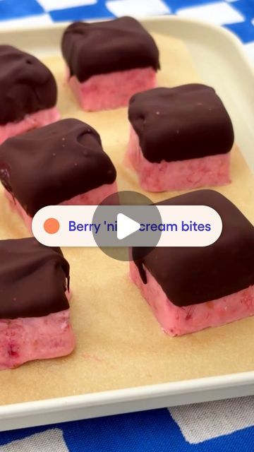 WeightWatchers UK on Instagram: "You don’t need a reason to enjoy something sweet. Research shows finding ways to fit in favourite foods—rather than depriving yourself—can help you stay on track.  🔎 “Berry “nice” cream bites” to find this recipe in the WW app." Berry Nice Cream Bites, Berry Bites, Stay On Track, Nice Cream, Fun Treats, Something Sweet, Meal Prep, Raspberry, Ice Cream