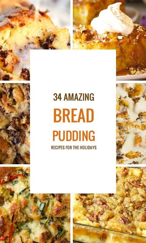 34 Best Bread Pudding Recipes - How to Make Bread Pudding Seafood Bread Pudding, Unique Bread Pudding Recipe, Birthday Bread Pudding, Custard Bread Pudding Recipe, Eggless Bread Pudding Recipe, Custard Bread Pudding, Bread Pudding Recipes, Easy Bread Pudding, Best Bread Pudding