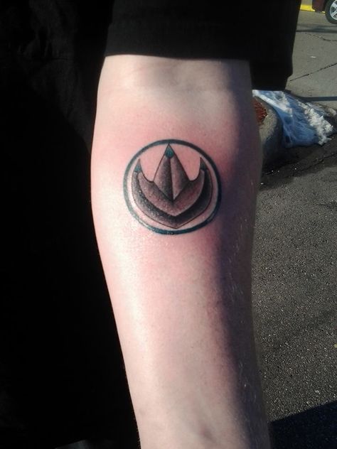 Green Ranger For Life Green Ranger Tattoo, Coin Tattoo, Power Rangers Tattoo, Ranger Tattoo, Green Power Ranger, Power Coin, Green Ranger, Star Wars Tattoo, Super Sentai