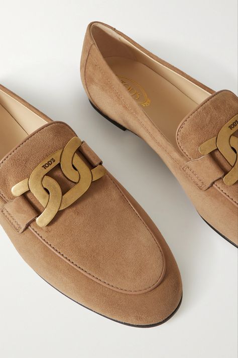 Tod’s - Women’s Driving Loafers Comfortable Work Clothes, Tods Shoes, Driving Loafers, Loafers Style, All About Shoes, Suede Loafers, Shoe Closet, Stylish Shoes, Ballerinas